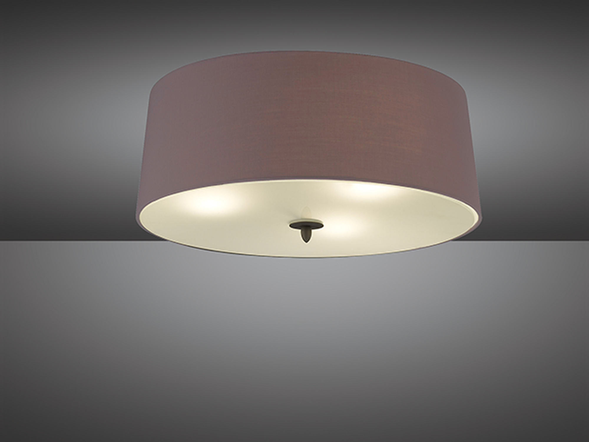 Lua Ash Grey Ceiling Lights Mantra Flush Fittings